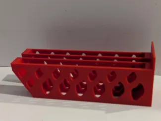 Racket holder with "holes"