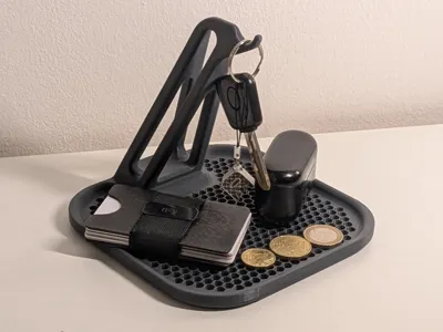 Catchall Tray with a key hook
