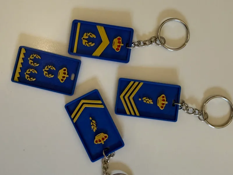 Llavero Policia Oficial Inspector Sub Comisario IJ