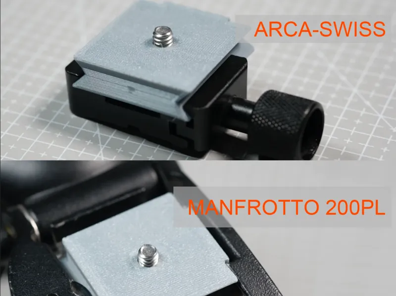 快装板 （同时兼容 Manfrotto 200PL 和 Arca-Swiss标准）