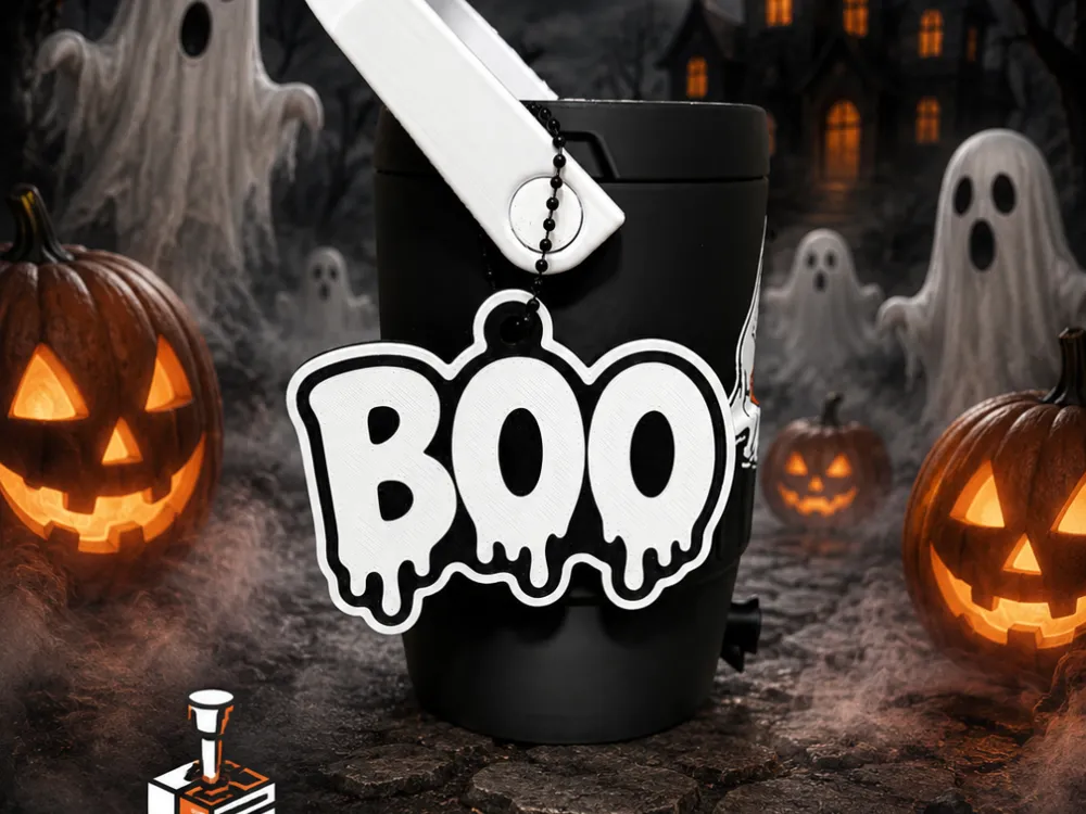 Llavero: BOO Halloween Keychain. Referencia del modelo original.