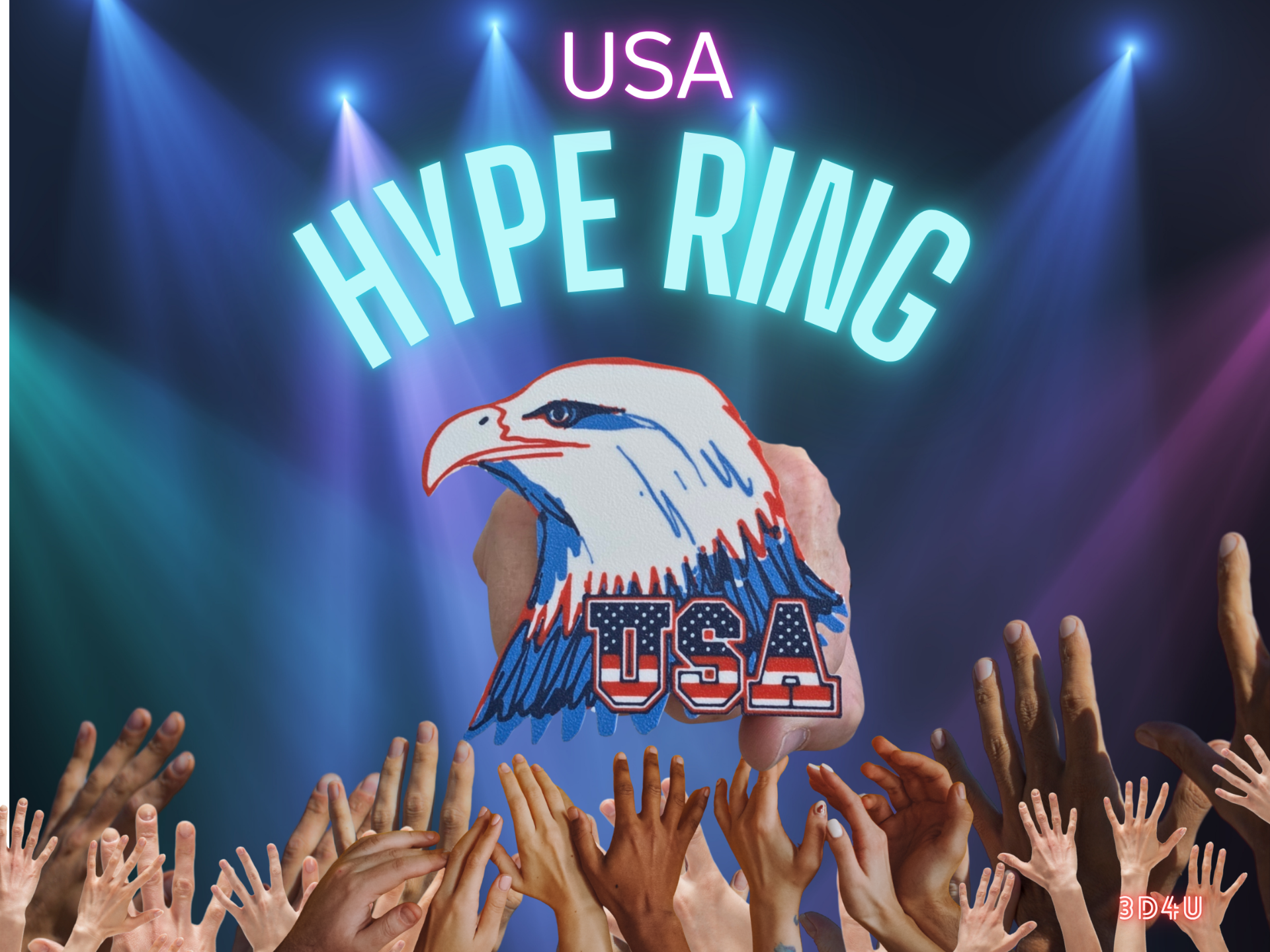 USA Eagle Hype Ring 