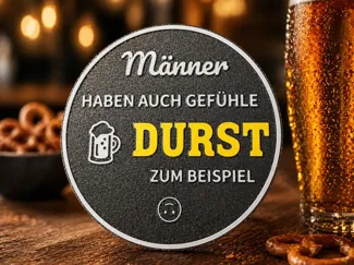 Untersetzer Bierdeckel Vatertag Männer Durst