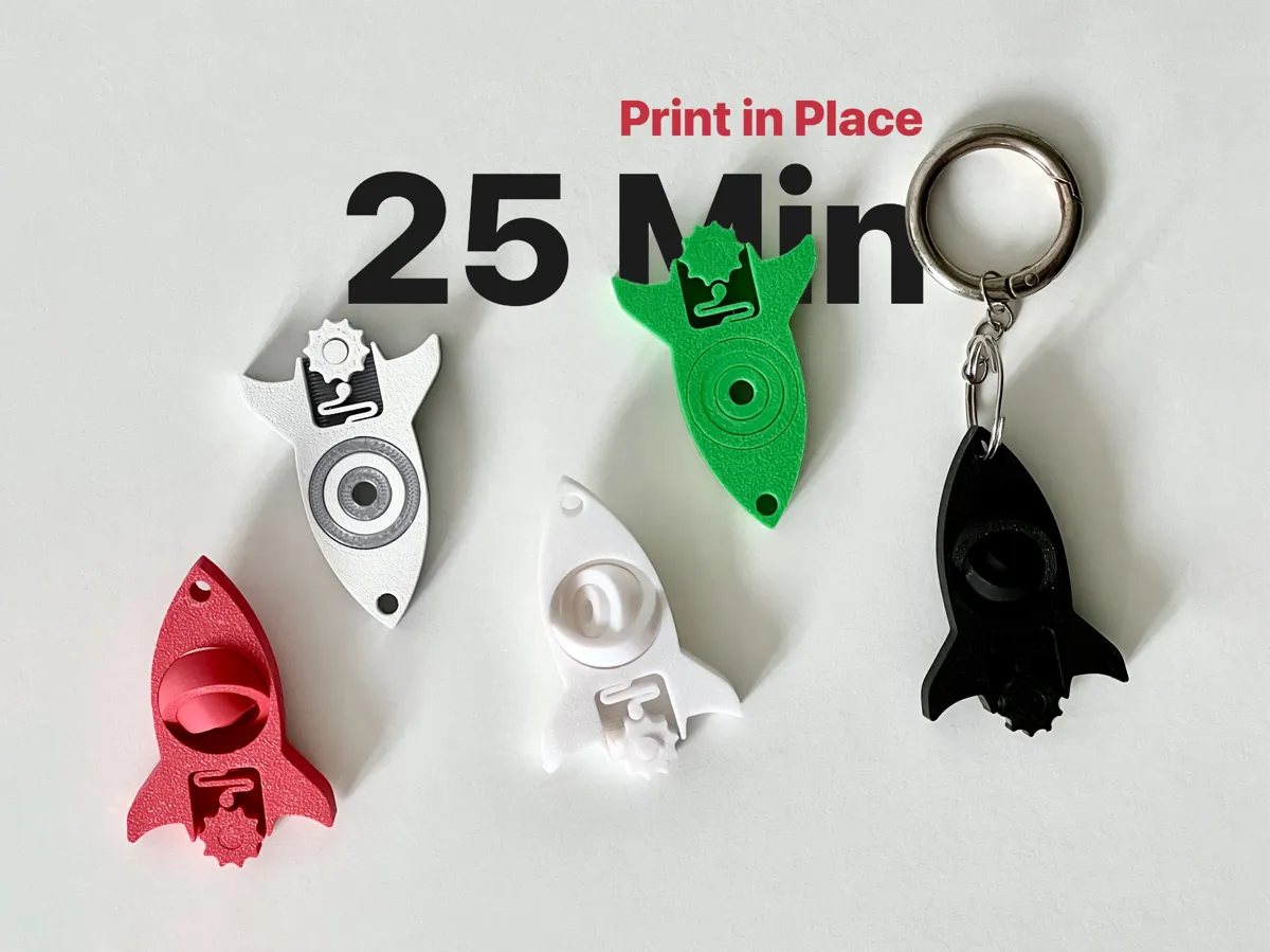 Rocket Click & Gyro Fidget by A_ilterish MakerWorld: Download Free 3D Models - 3D model önizlemesi