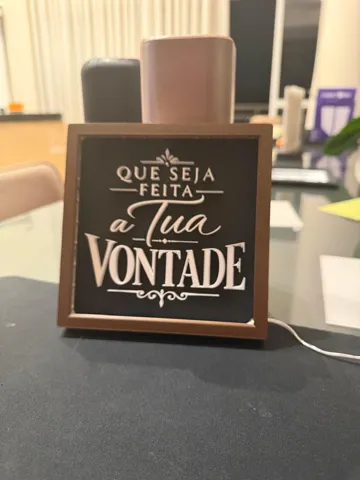 Soporte: Quadro Decorativo - Que seja feita a tua vontade — vista de referencia 4