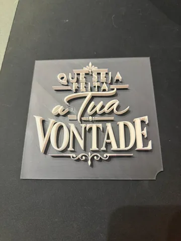 Soporte: Quadro Decorativo - Que seja feita a tua vontade — vista de referencia 5