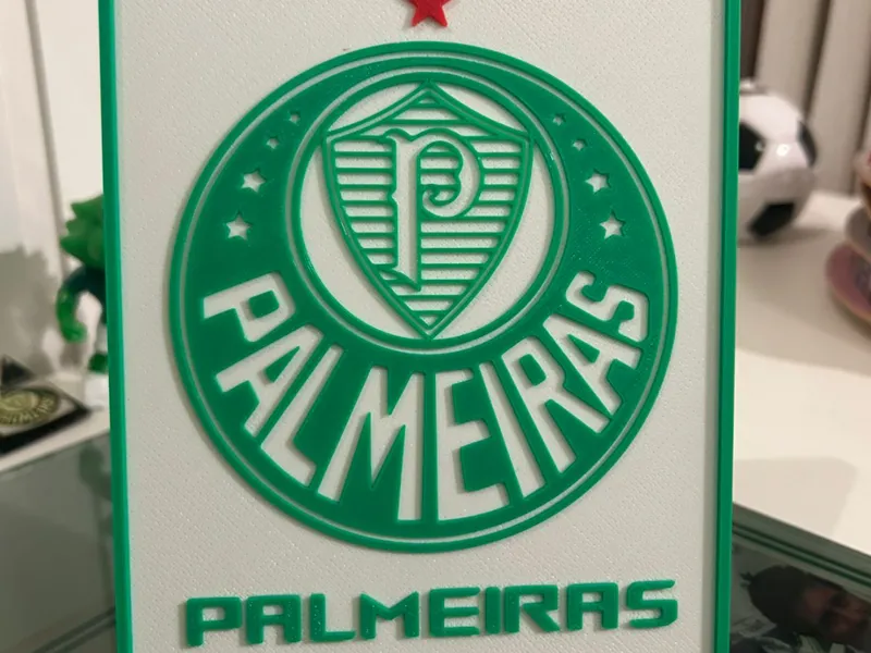 Escudo do Palmeiras em Placa com estrela