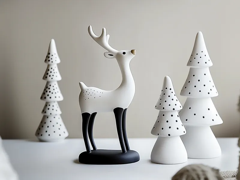 Winter elegant , christmas reindeer -  Version 2