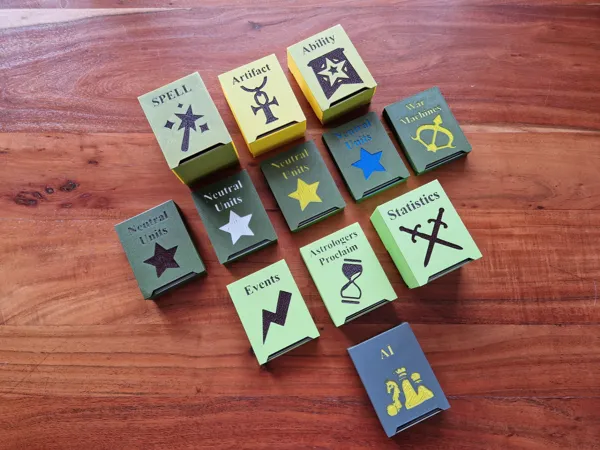 Boîtes à cartes pour l'insert Heroes 3