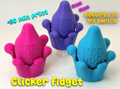NeeDoh Clicker Dream Drop Fidget Toy (<50 mins)