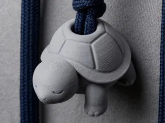 Tortoise Drawstring Bead