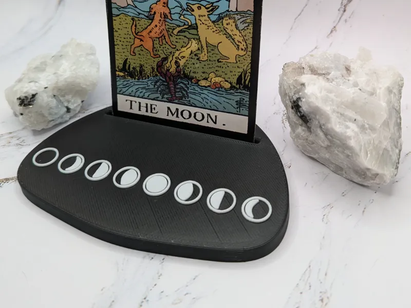 Phases of the Moon Tarot Card Display Stand