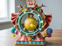 仓鼠飞轮子（12cm）  （白模分件）