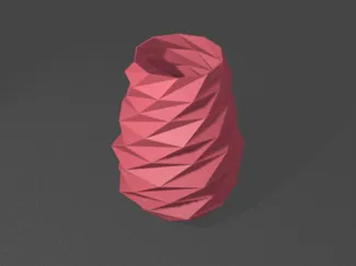 Low poly vase