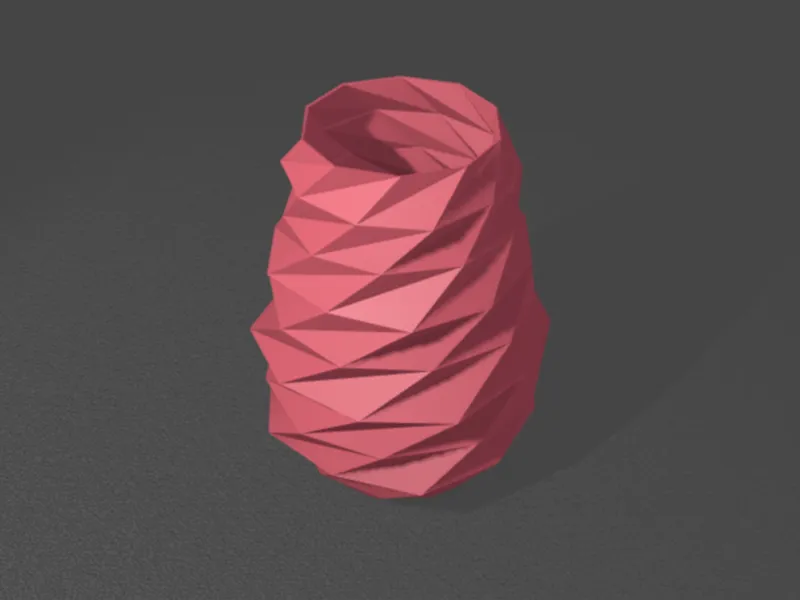 Low poly vase