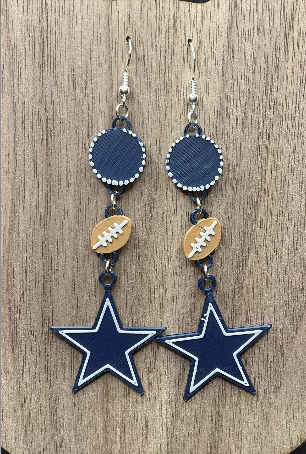 ~Dallas Cowboys Dangle Earrings~ view 3