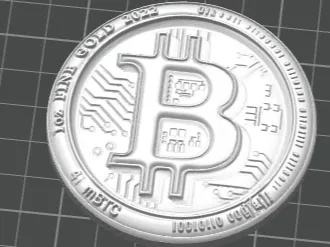 bitcoin coin - digital style