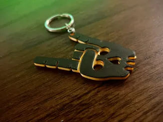 Skull Rock Keychain