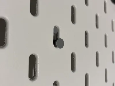 Ikea Skadis screw head mount hook adapter knob