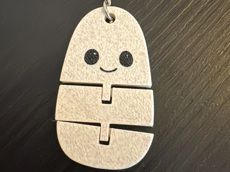 Minimalist Breton Menhir Keychain -Standing Stone