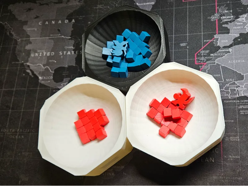 Boardgame hex organizer (magnetic)