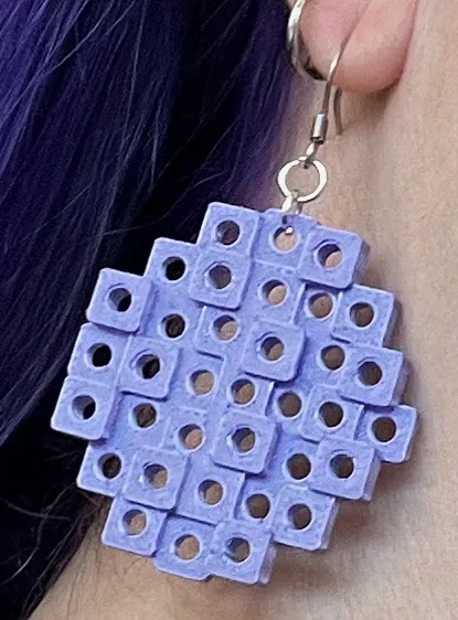 Abstract Earrings / Necklace: Cube Designs view 4