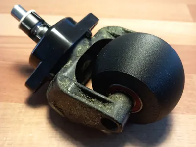 Bosch Indego mowing machine front wheel upgrade