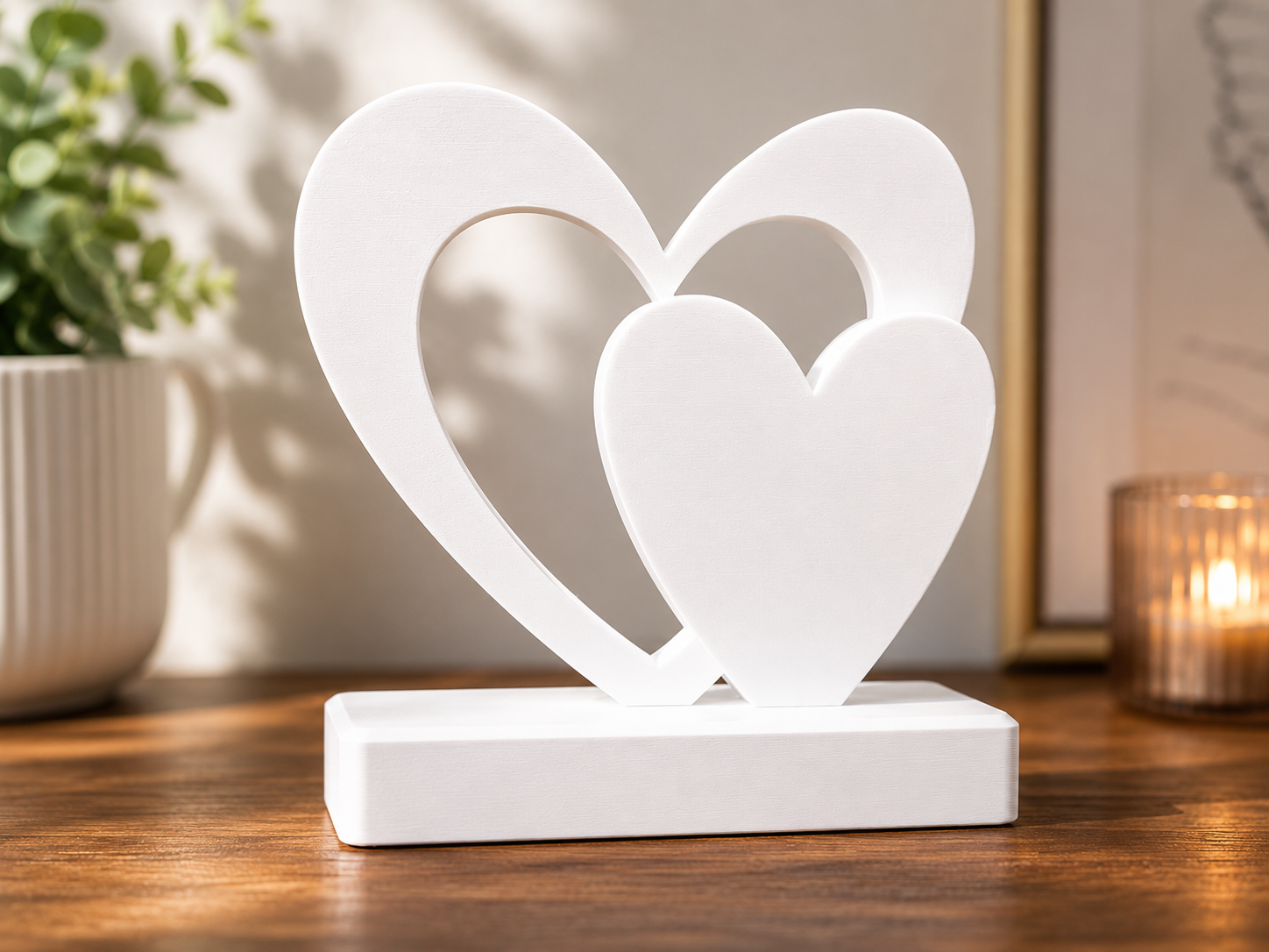 Heart Sculpture Stand – Romantic Decor