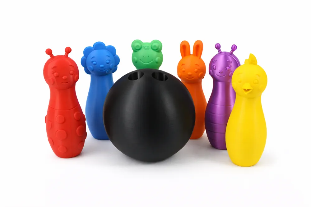 Bunny & Friends Toddler Bowling Set - Free 3D Print Model - MakerWorld
