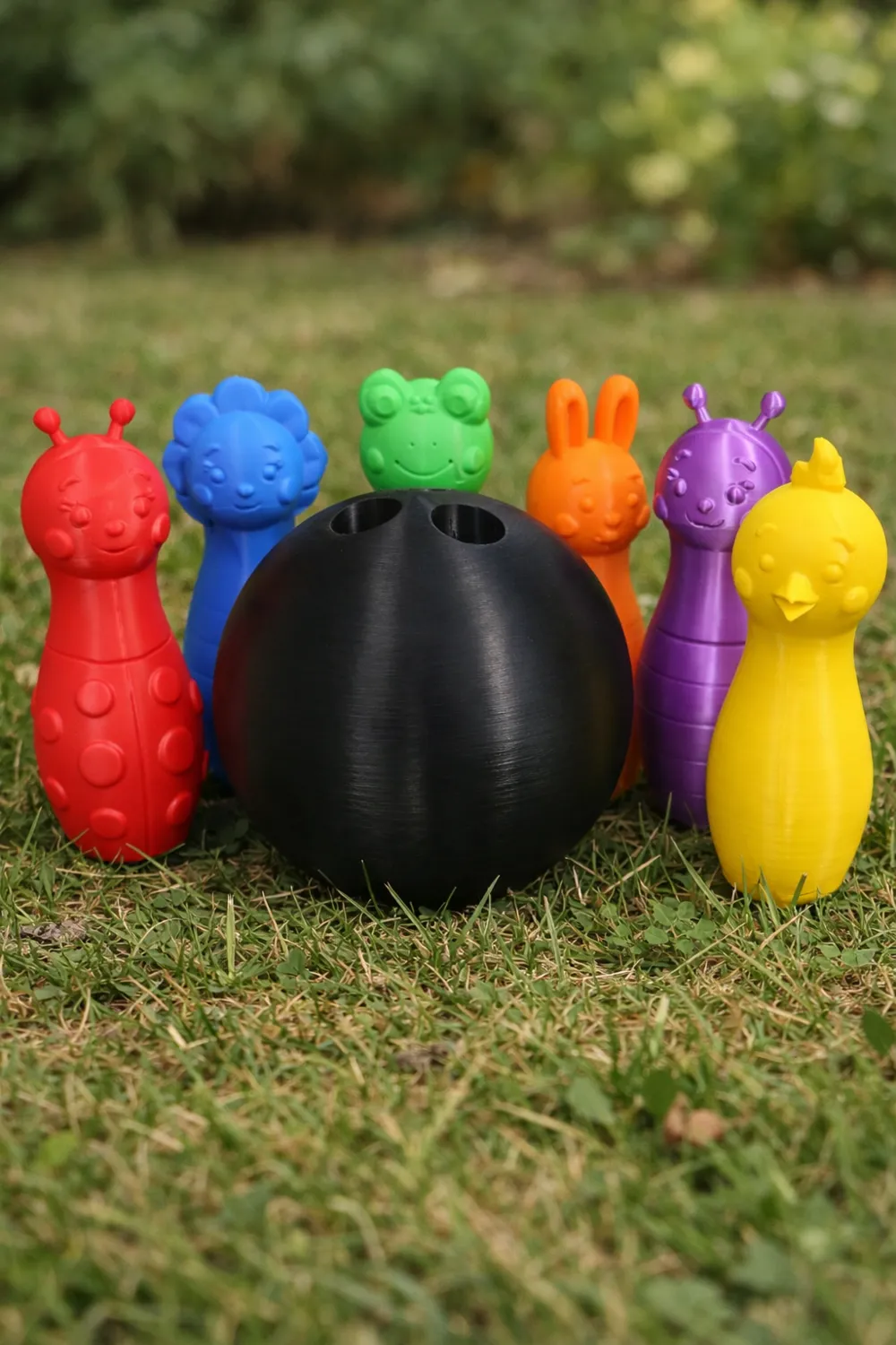 Bunny & Friends Toddler Bowling Set - Free 3D Print Model - MakerWorld