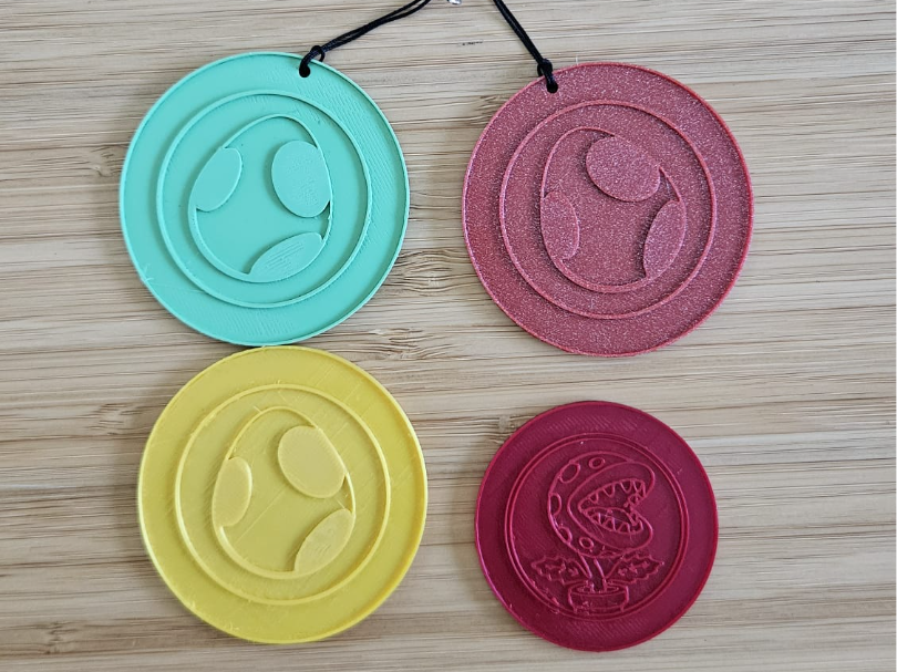 Super Mario llaveros monedas 