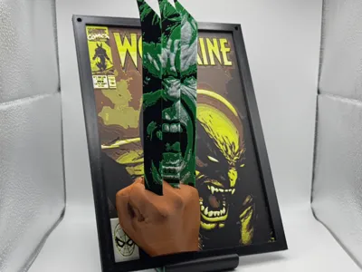 Wolverine Vs Hulk Comic Cover Pop Out Art