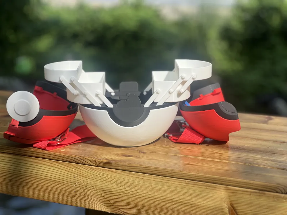 [Update 2.1 Hinged Version] Pokeball Toolbox 2.0 - Free 3D Print Model ...