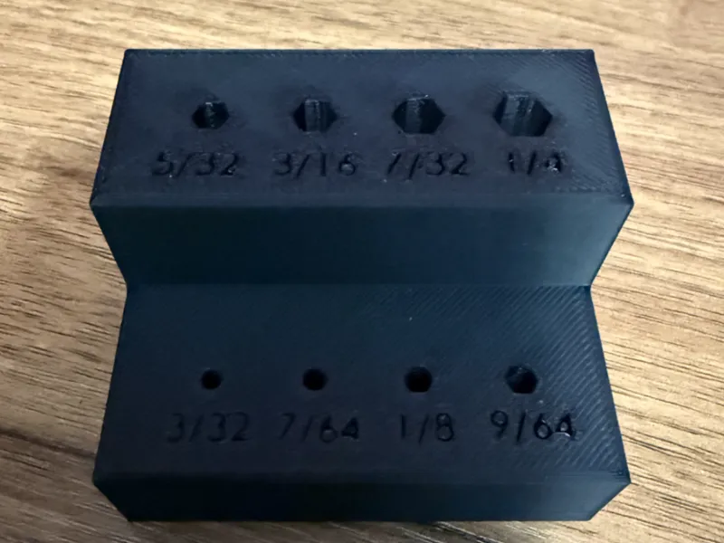 Standard Allen Key Storage Block/Organizer 