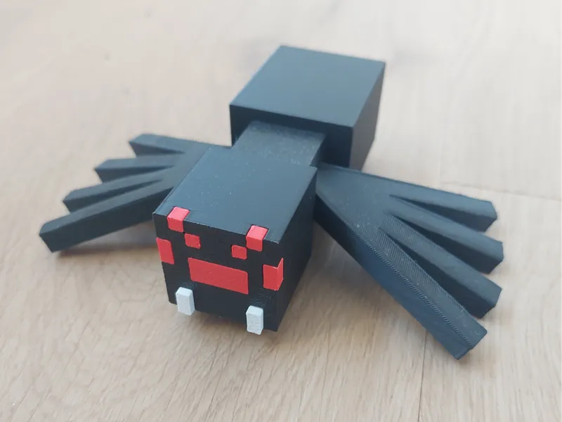 Minecraft Spider - no AMS, no glue required