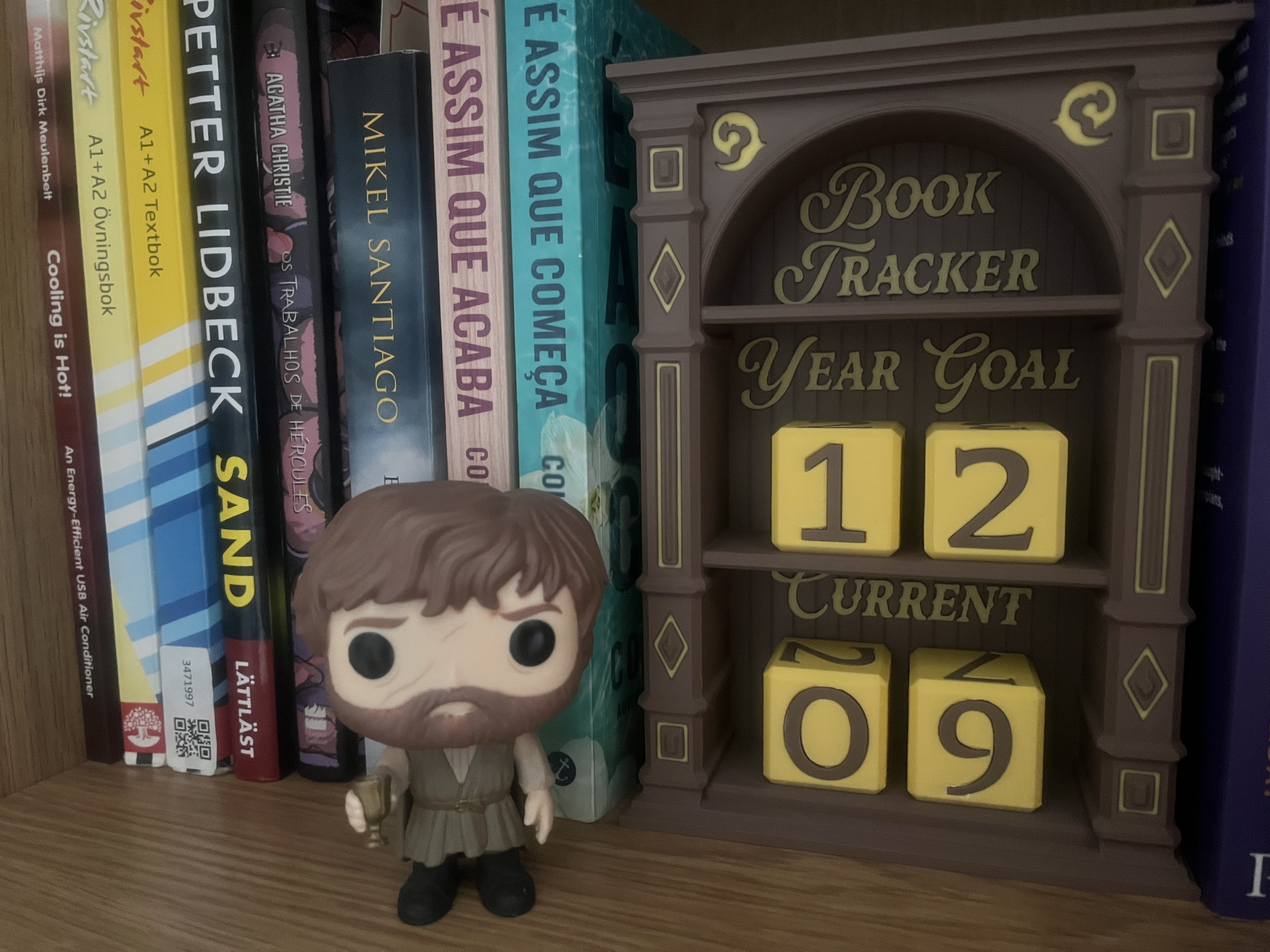 Miniatura 3 do modelo 3D Book Tracker – Year Goal & Current Progress