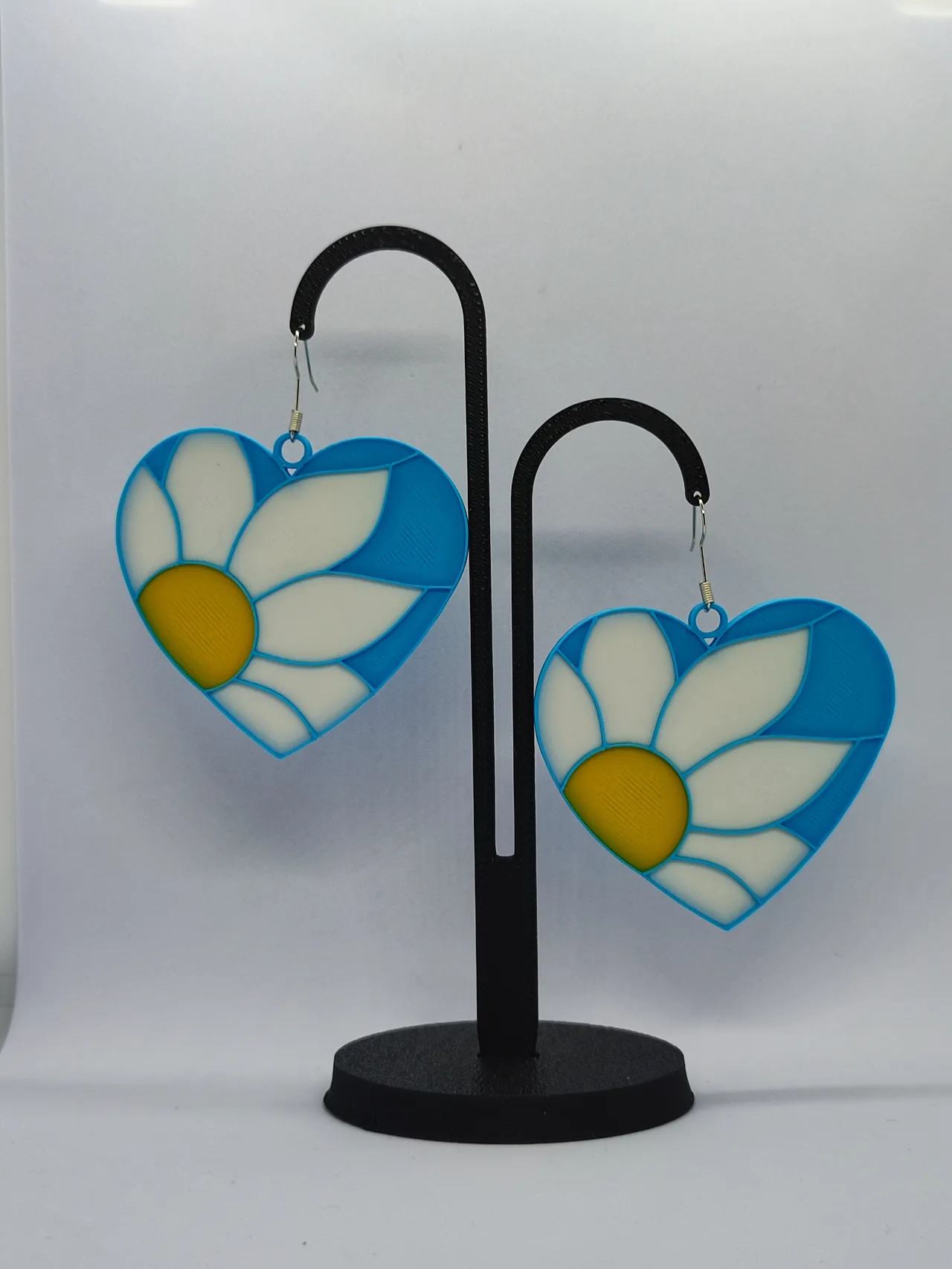 Pendientes Corazón de Margarita view 2