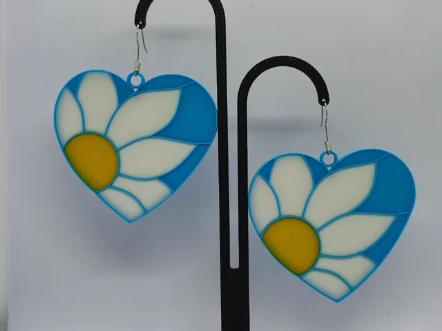 Pendientes Corazón de Margarita