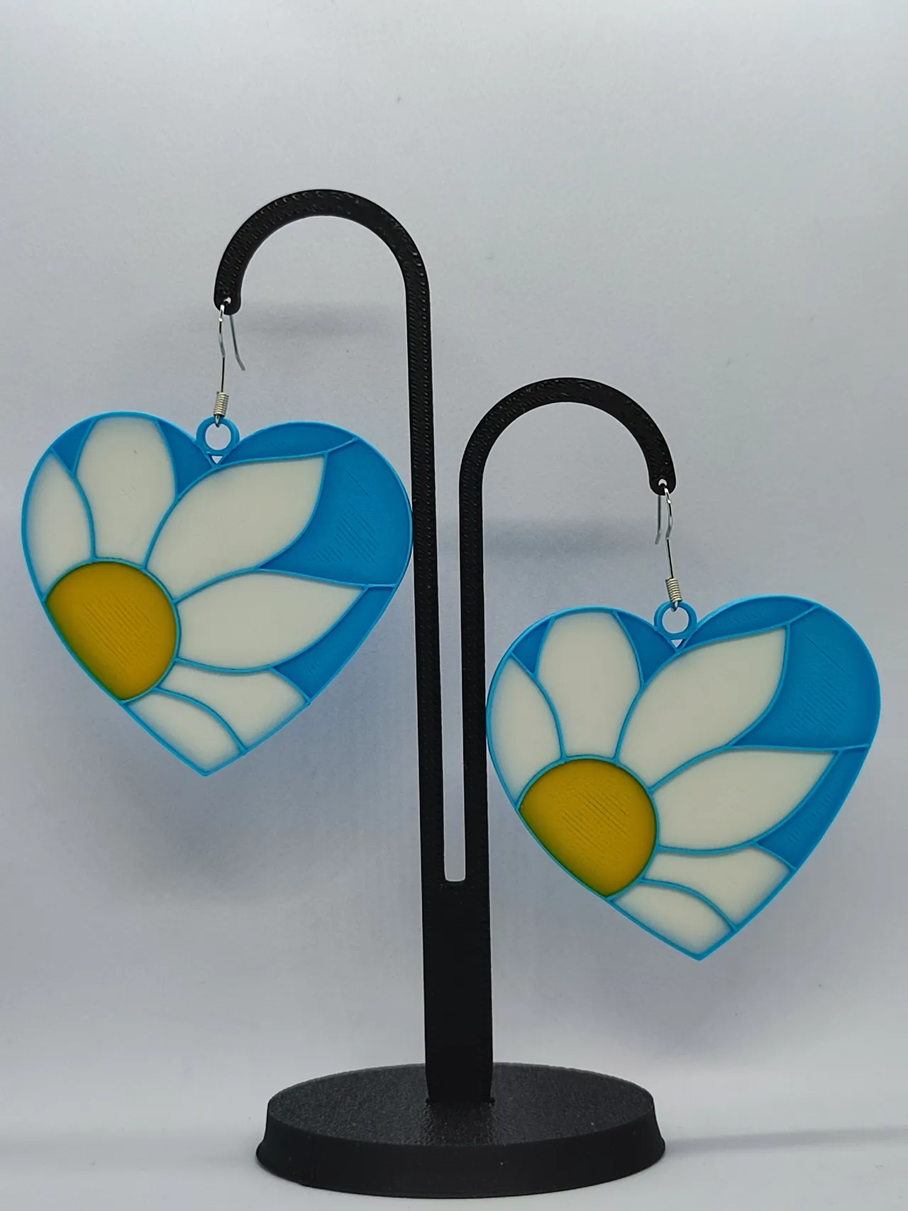 Pendientes Corazón de Margarita view 3