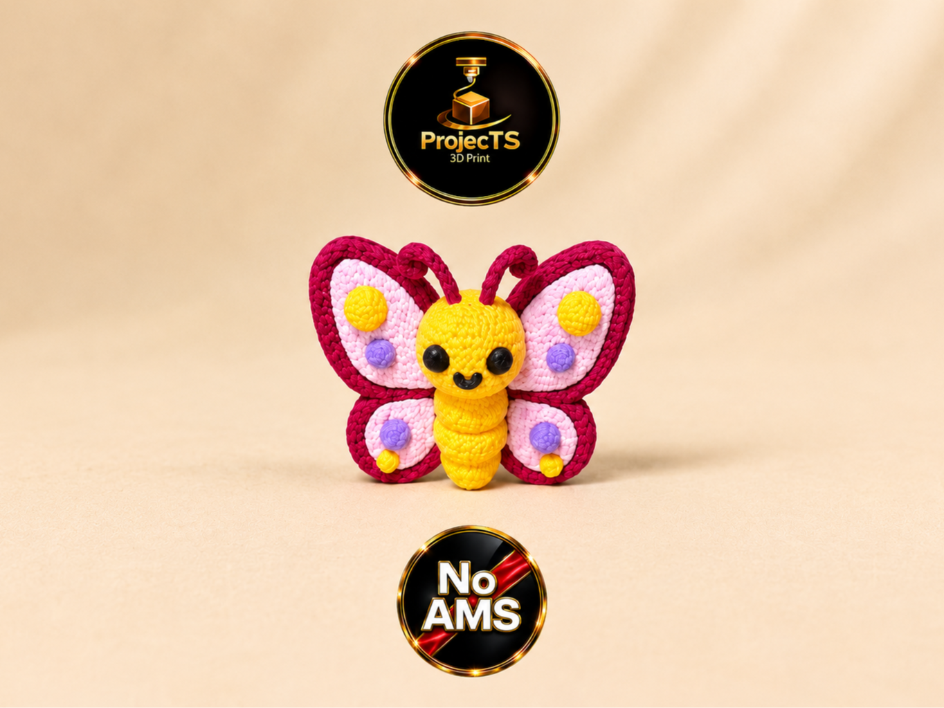 Miniatura 2 do modelo 3D Strick-Schmetterling