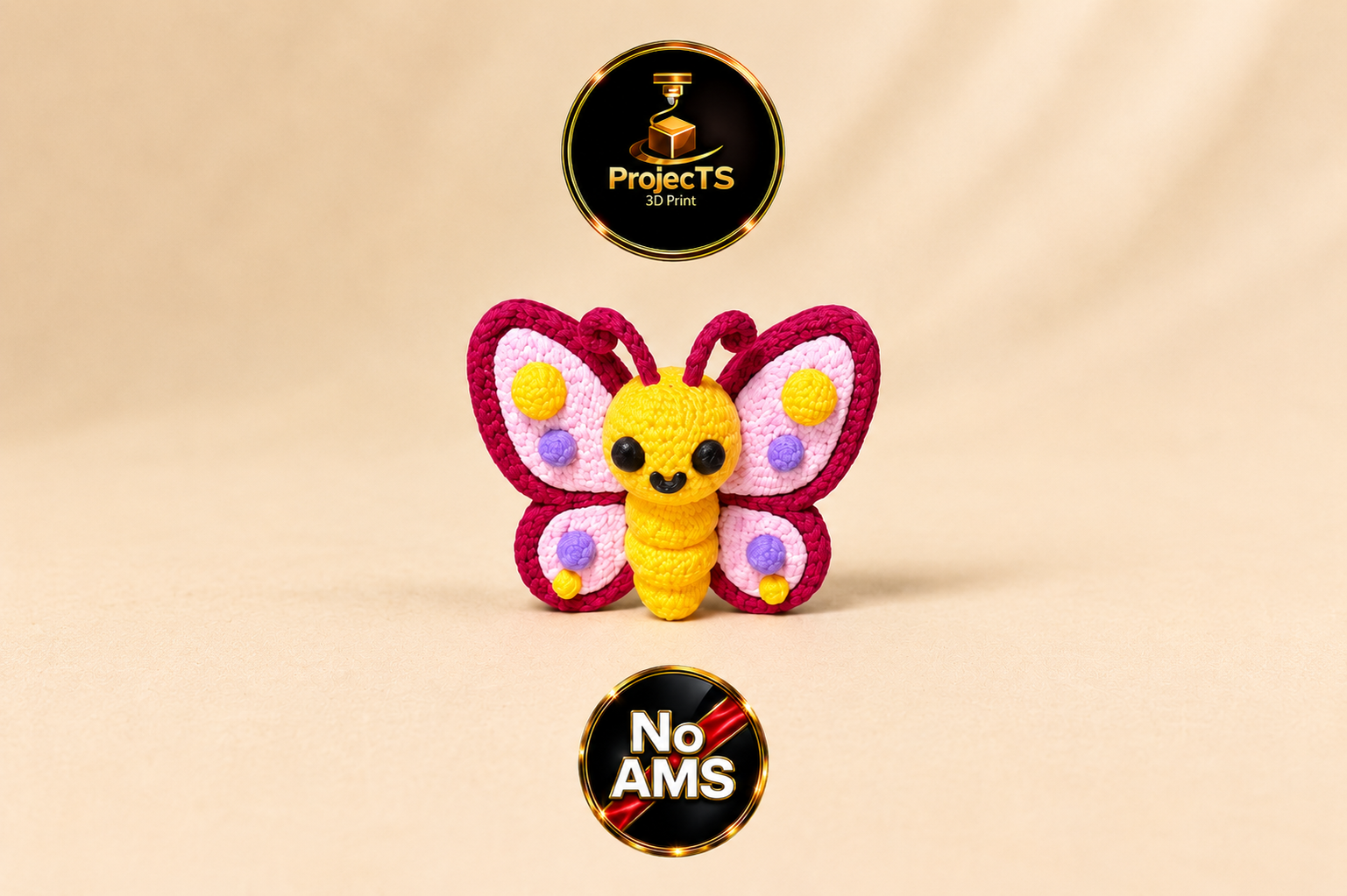 Miniatura 1 do modelo 3D Strick-Schmetterling