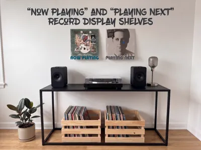 Now Playing & Playing Next Wall Record Displays