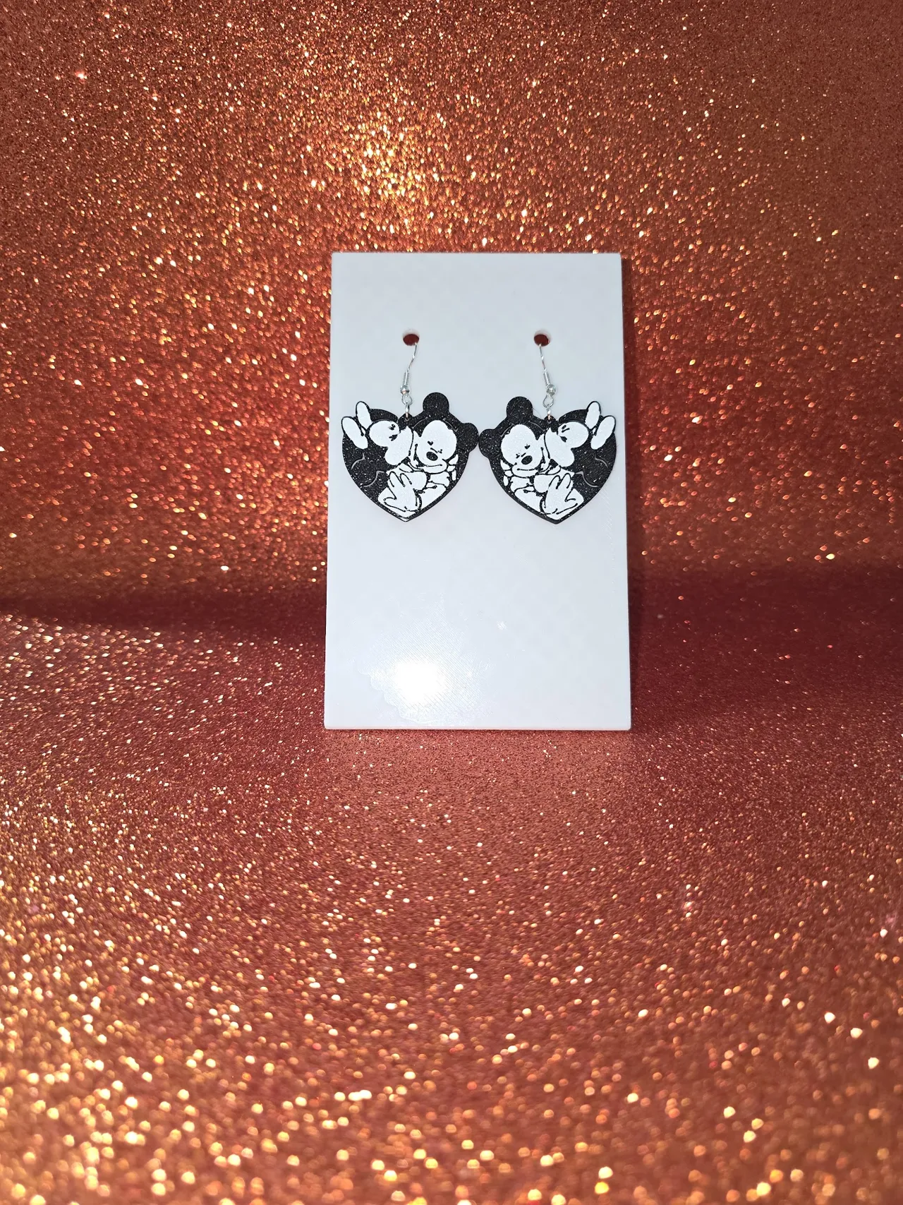 Loving leopard earrings view 2
