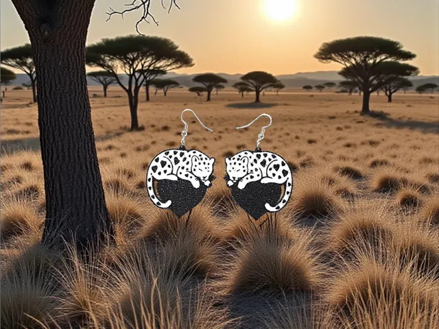 Loving leopard earrings