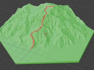 Cactus to Clouds 3d terrain trail