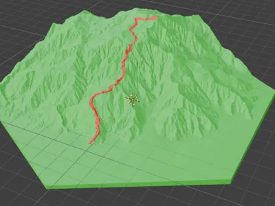 Cactus to Clouds 3d terrain trail