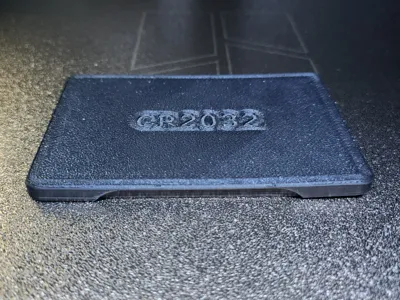Creditcard sized CR2016, CR2025 & CR2032 Holder