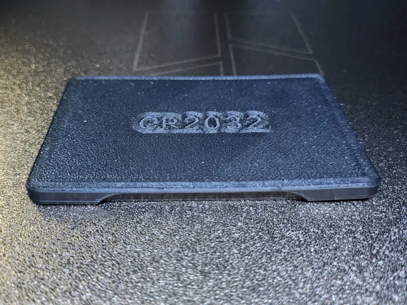 Creditcard sized CR2016, CR2025 & CR2032 Holder