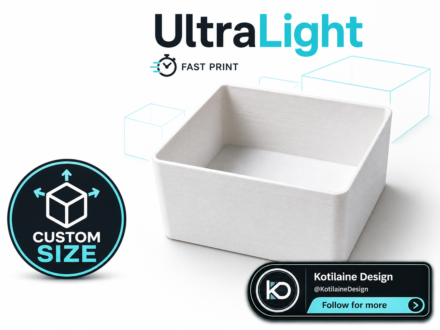 Parametric UltraLight Box - Custom Size Generator - 1