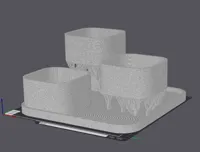 0.2mm layer, 2 walls, 15% infill ファジースキン